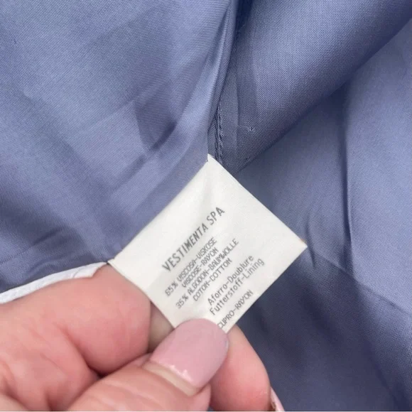 Giorgio Armani Borgonuovo 21 Women’s Y2K Single Breasted Jacket Slate | Size 10 - Picture 11 of 11